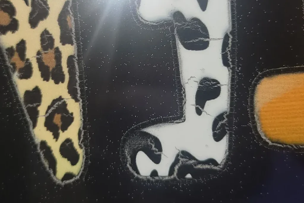 excessive powder adsorption due to poor dtf film