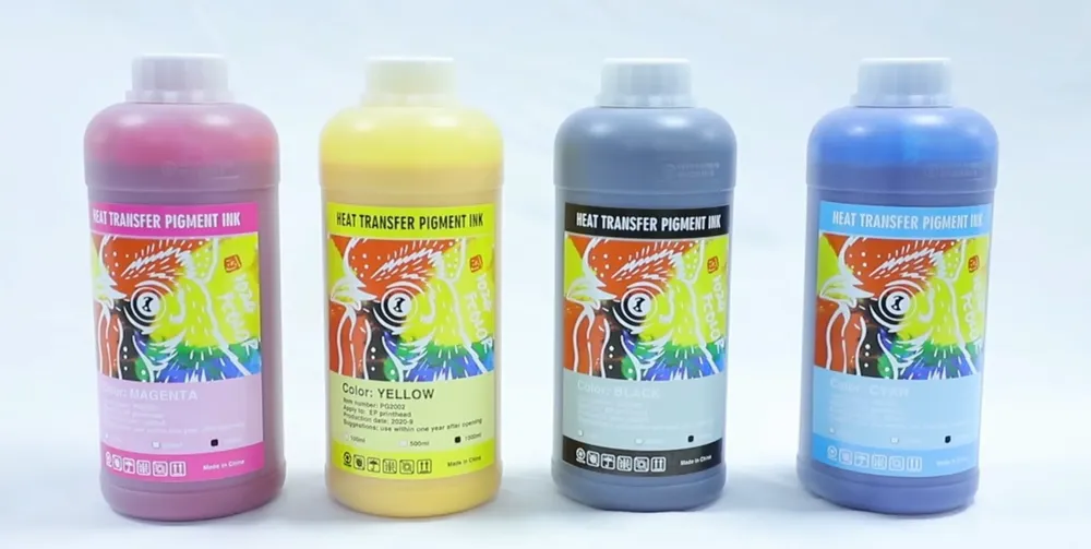 four bottles of dtf ink