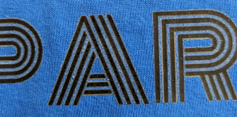 dtf powder residue on pattern edges