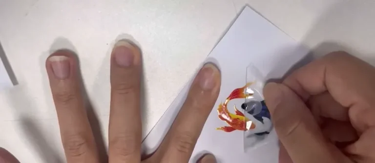 using uv dtf ab film to paste on paper