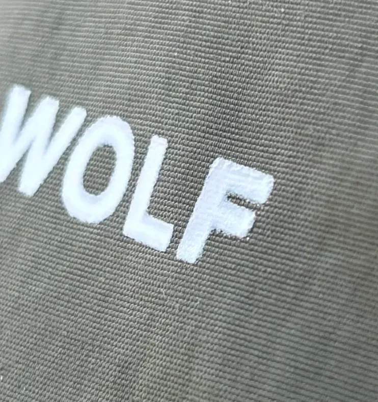 DTF Text on printed matter does not look smooth 2