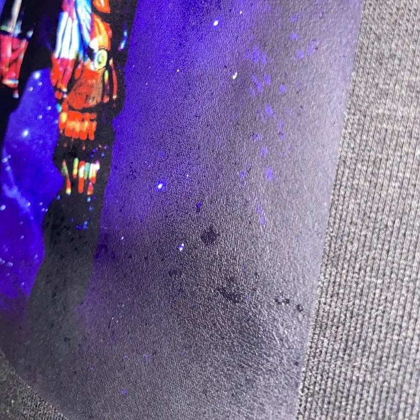 Incomplete DTF film peeling