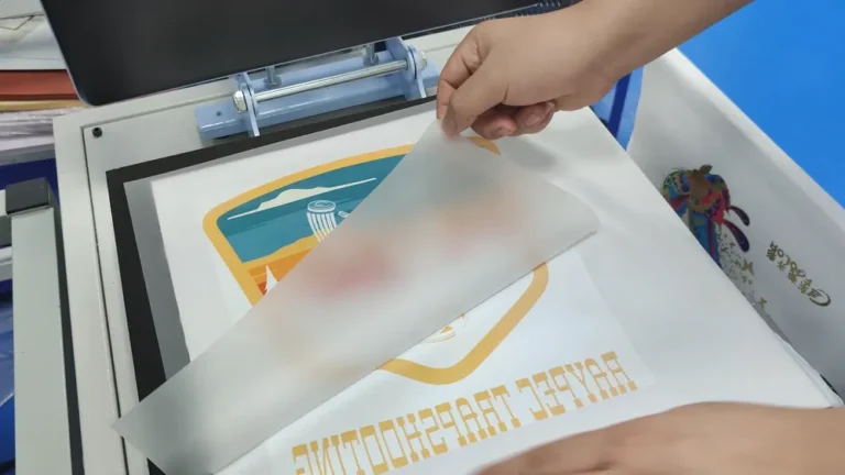 Normal peeling of DTF film