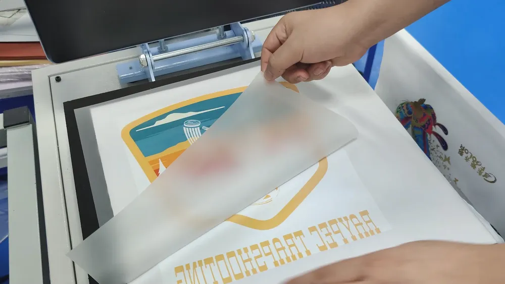 Normal peeling of DTF film