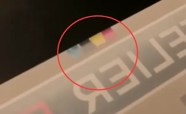 ink on film is dull and off-color